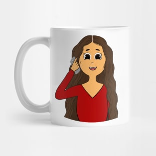 Chatty Character Illustration Mug